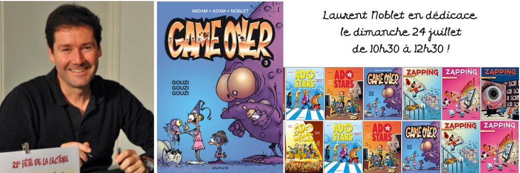 Laurent Noblet en dédicace le 24/07 Le Tracteur Savant